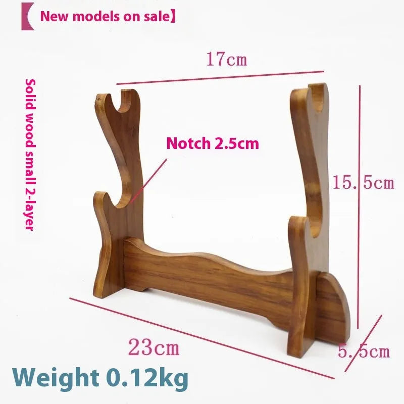 Handmade wooden multi-layer wall bracket in Chinese style display shelf