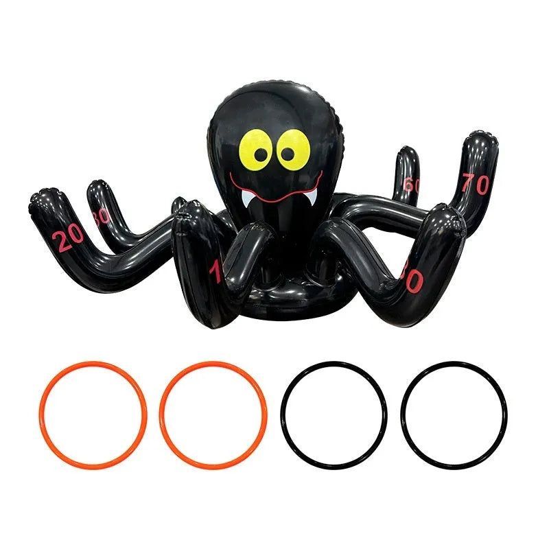 PVC inflatable ferrule throwing toy with multiple character designs for Halloween parties