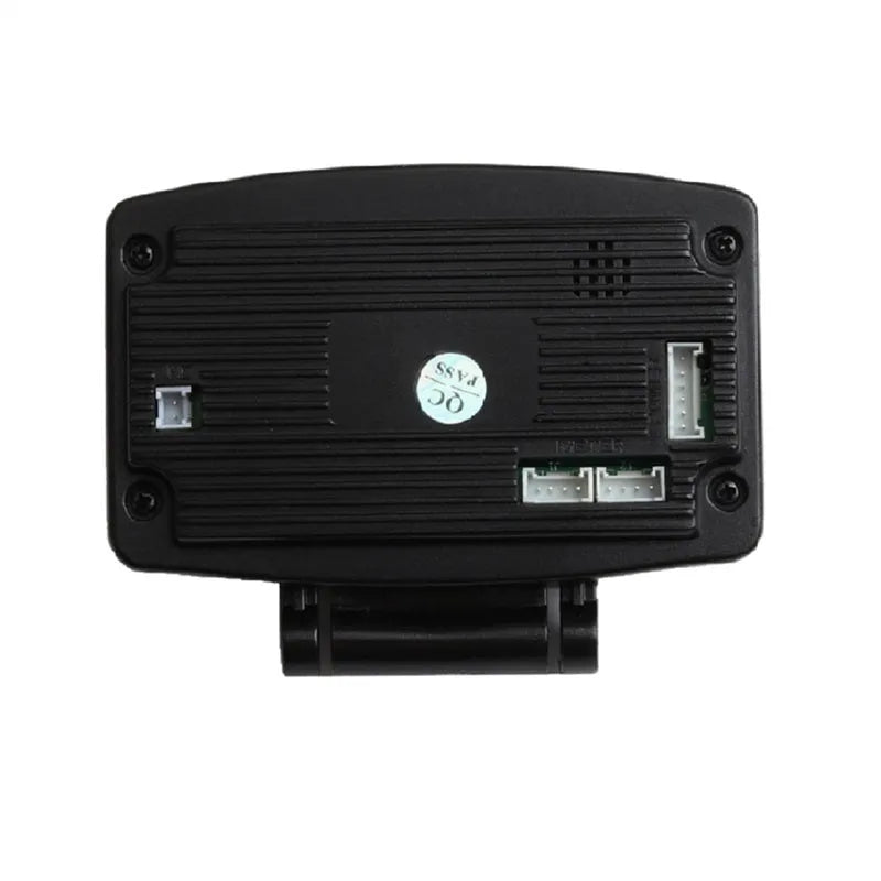 X1 English version automotive OBD diagnostic instrument with LED display on metal housing.