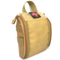 Tactical medical kit with first aid supplies and medicines for outdoor camping and mountain climbing