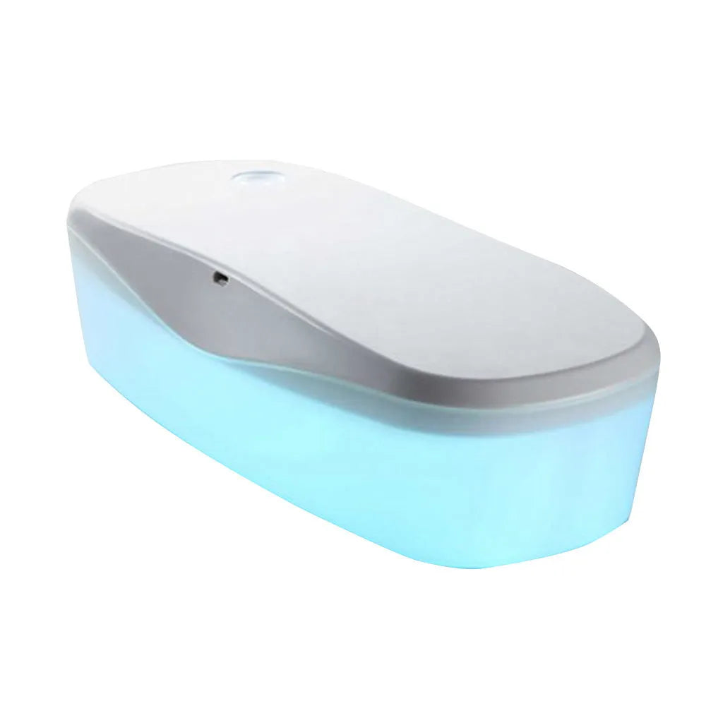 DORR portable UV sterilisation box with USB cable on a white background.