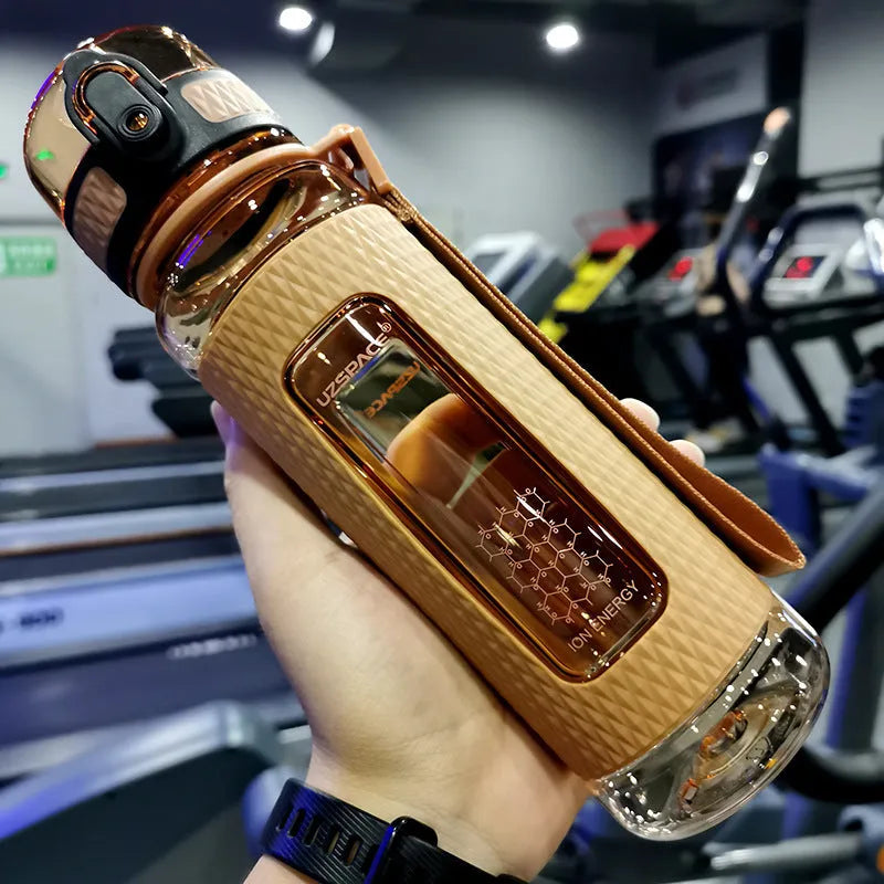 Portable sport water bottle in multiple colours with capacity options from 350ml to 1100ml