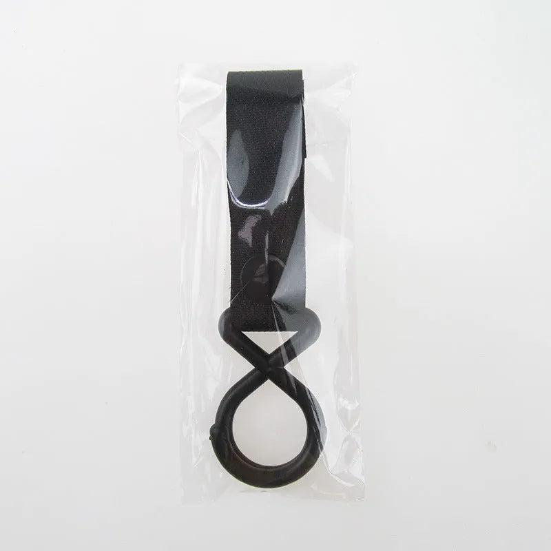 A single nylon Velcro hook for luggage organisation, shown in a selection of its 18 available colours.