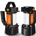 H771 portable handheld searchlight with shoulder strap, shown in an outdoor setting.