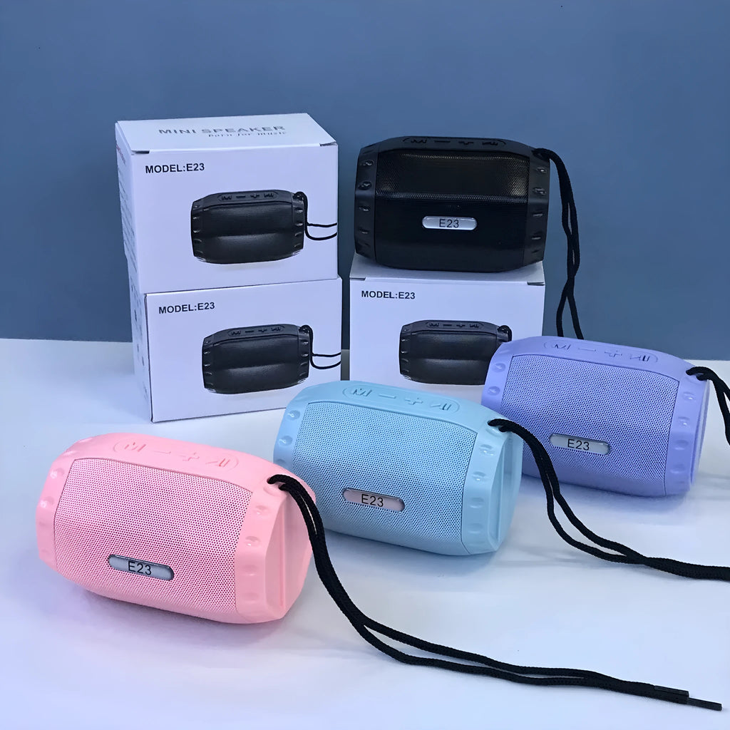 Wireless USB card speaker in black, blue, pink, or purple with Bluetooth 5.0 and 5W output