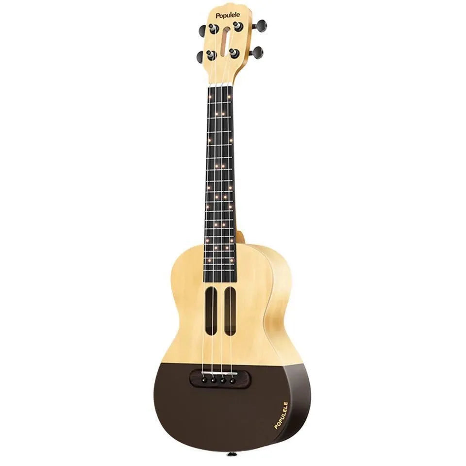 Populele Smart Ukulele U1 23-inch learning spruce small guitar with strings and fretboard
