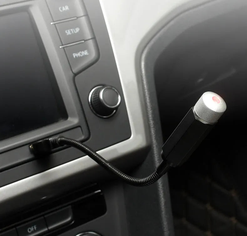 Purple starry sky car roof light with USB hose connection for GM vehicles