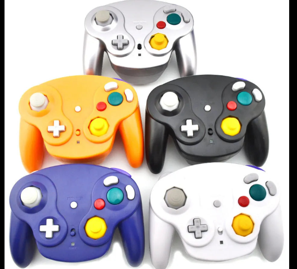 NGC wireless game controller for Wii and GameCube consoles in six colour options