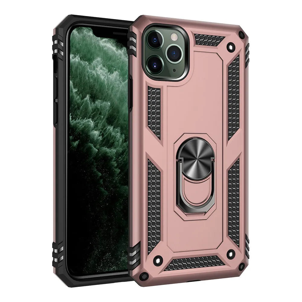 iPhone back cover case with integrated car dashboard phone holder in multiple colours