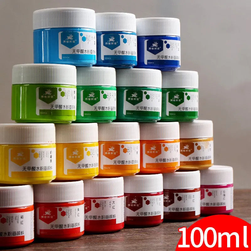 100g bottled gouache paint in selected colour for beginner art and children's drawing