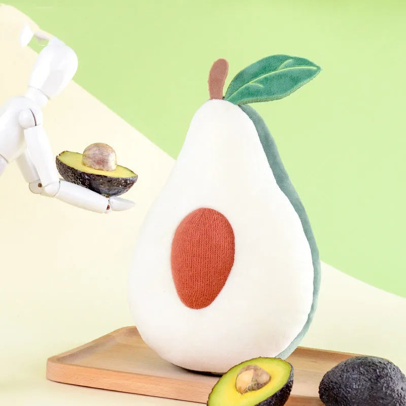 Plush fruit pillow toy peach cute cushion with sweet expression soft cotton short plush kawaii