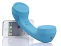 Bluetooth wireless headset with retro microphone in six colour options showing hanging ear design