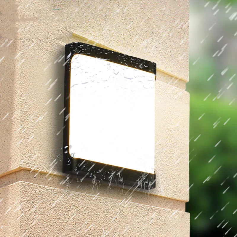 IP65 waterproof outdoor LED wall light with aluminium construction and COB LED illumination