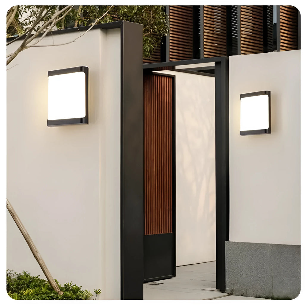 IP65 waterproof outdoor LED wall light with aluminium construction and COB LED illumination