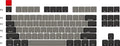 PBT plastic side-engraved Dolch keycap set for mechanical keyboards with light transmission.