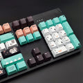 Green Cherry profile mechanical keyboard replacement keycaps with wireless USB interface