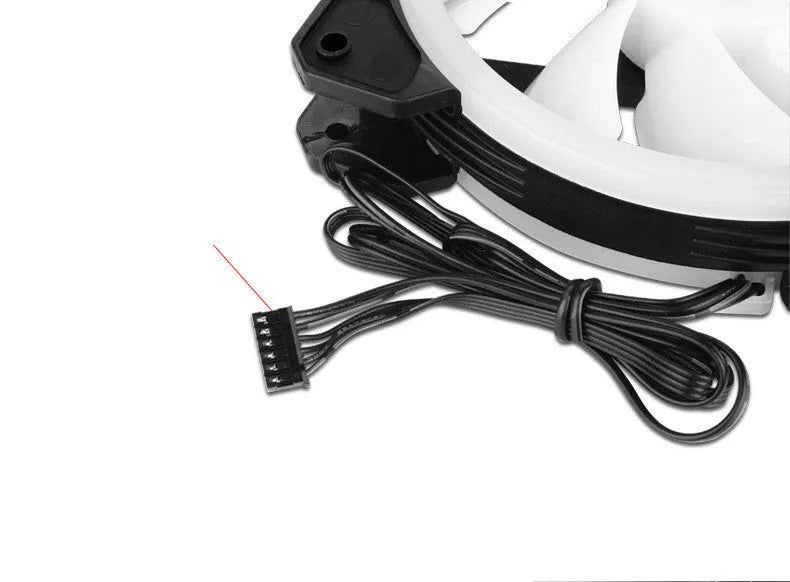 Camouflage patterned 12cm PC cooling fan with RGB LEDs