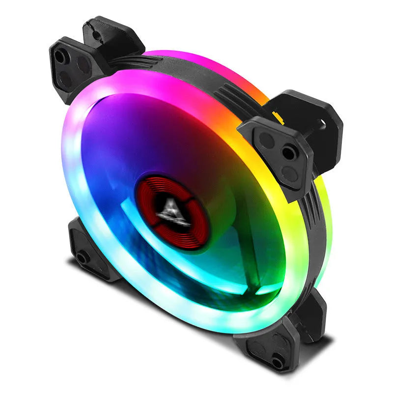 Camouflage patterned 12cm PC cooling fan with RGB LEDs
