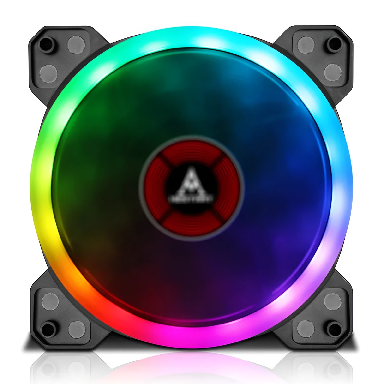 Camouflage patterned 12cm PC cooling fan with RGB LEDs