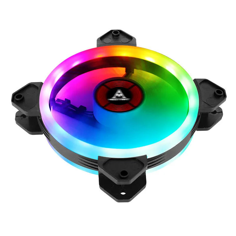 Camouflage patterned 12cm PC cooling fan with RGB LEDs