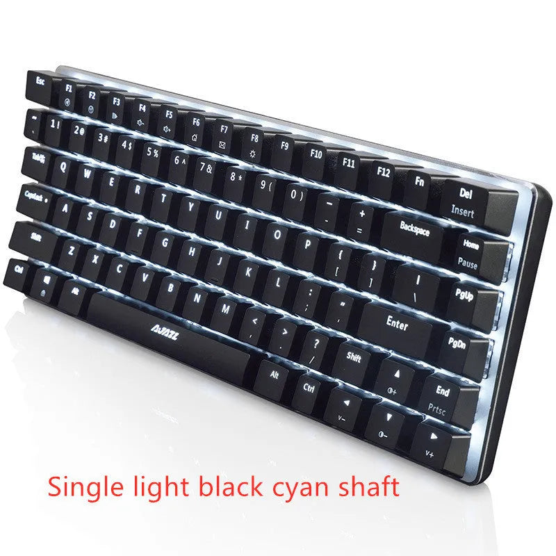 Black Jazz AK33 compact 82-key mechanical gaming keyboard with backlight and USB cable