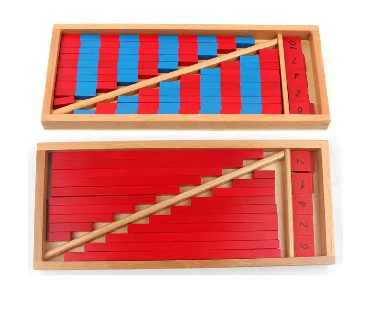 Natural wood Montessori preschool toys for children ages 2 to 7 years