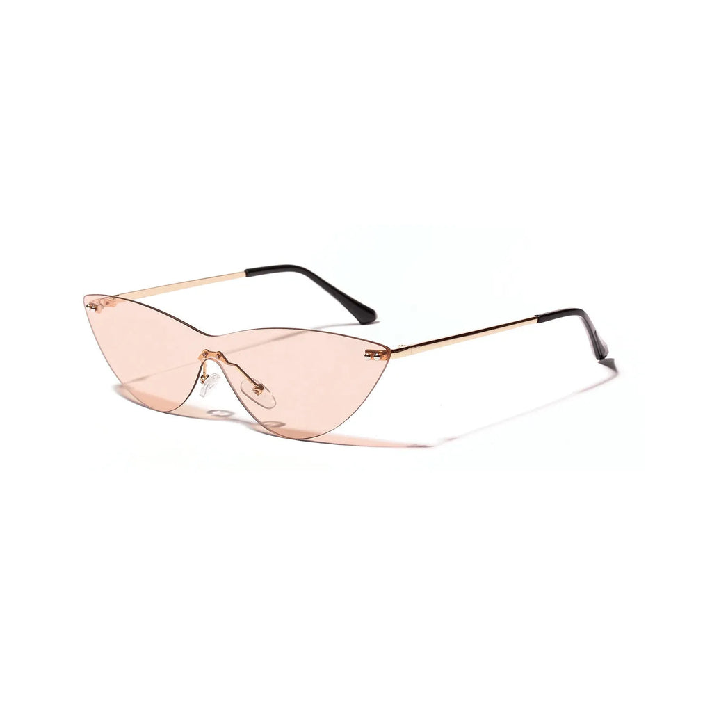 Brown vintage sunglasses with metal frame and UV400 protection lenses for adults