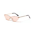 Brown vintage sunglasses with metal frame and UV400 protection lenses for adults