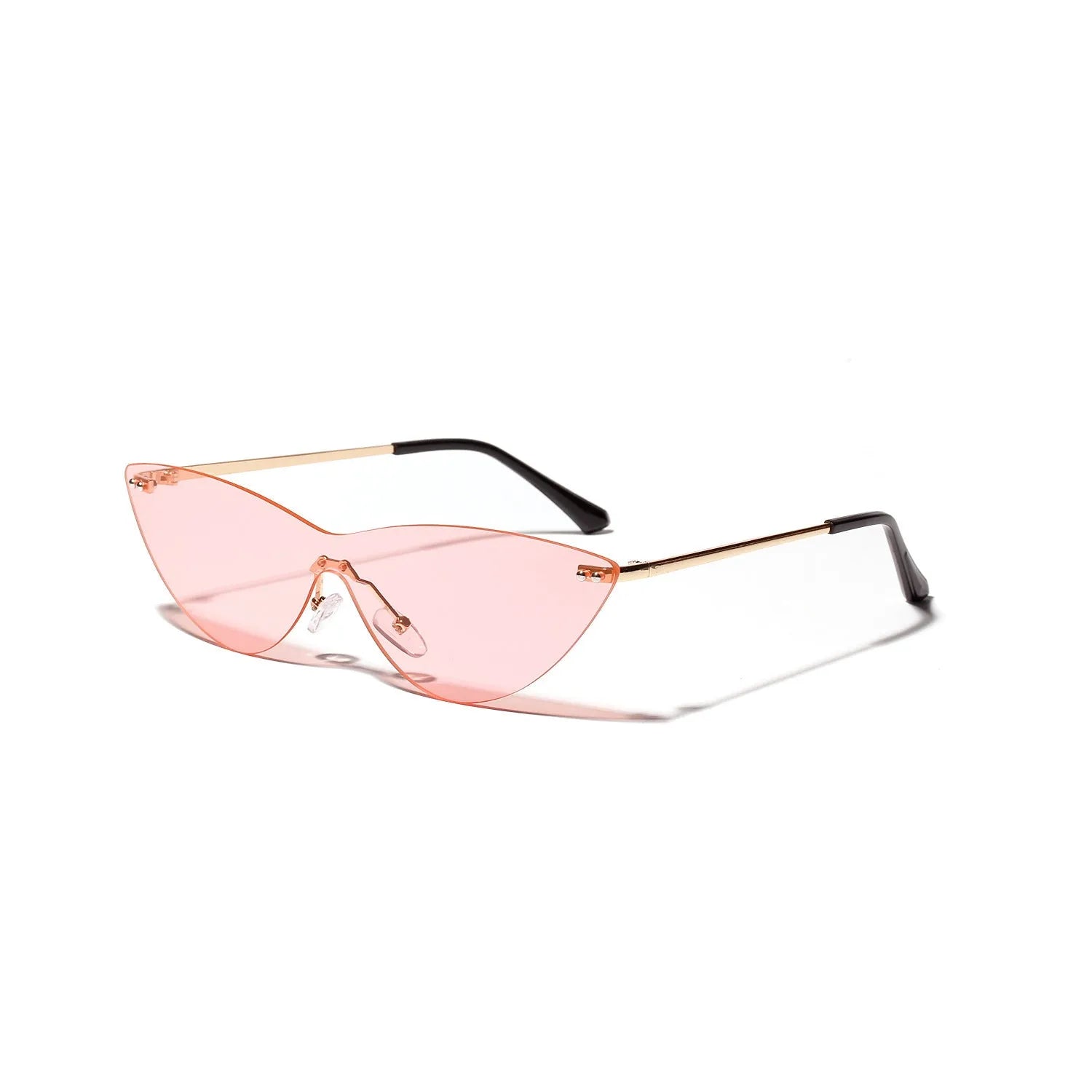 Brown vintage sunglasses with metal frame and UV400 protection lenses for adults