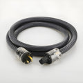 Pure copper audio power cord with US and EU plug options in multiple lengths