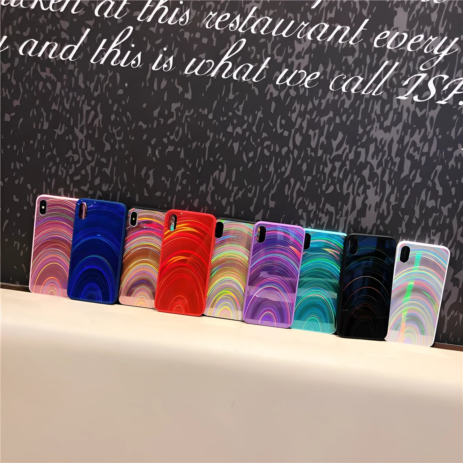 Marble pattern shockproof silicone phone case for Samsung Galaxy devices showing front and back protection