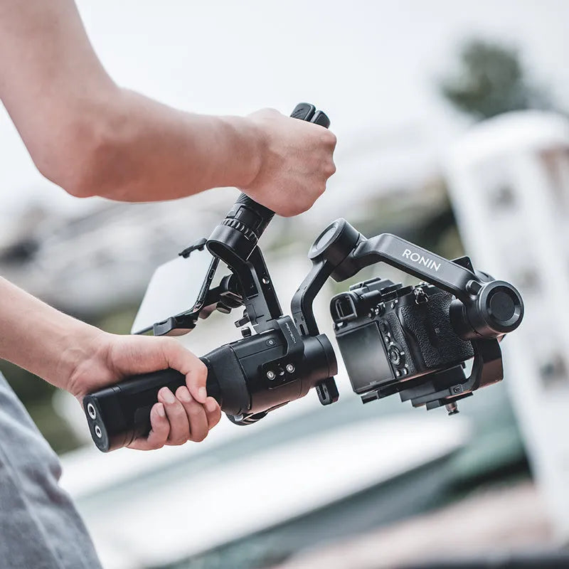 PGYTECH aluminium alloy pot holder plus adapter for DJI Ronin-S and Ronin-SC stabilisers on a tripod