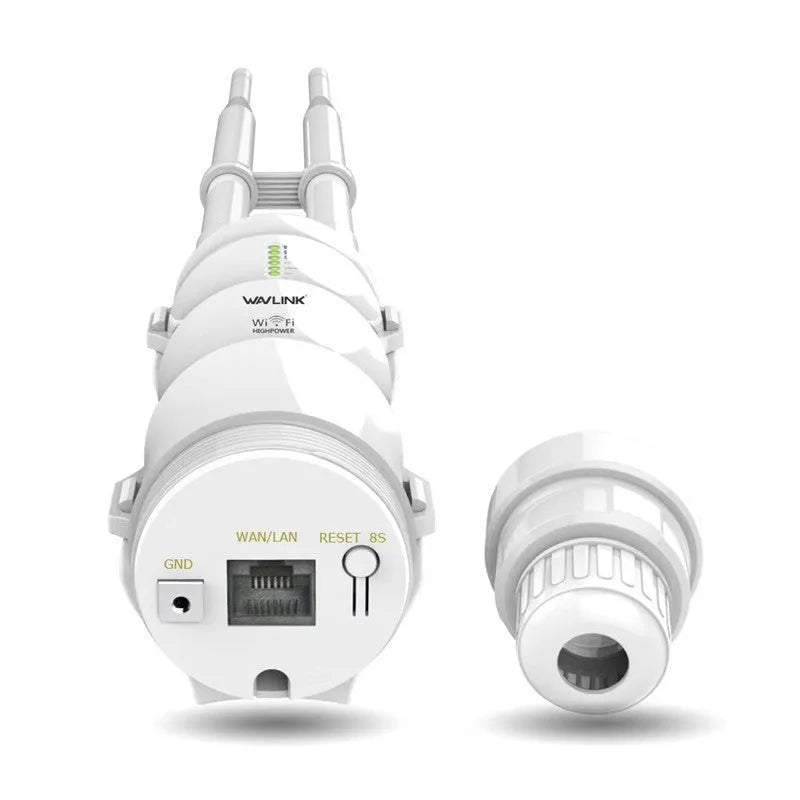AC600 outdoor dual-band wireless access point rangefinder unit in white finish