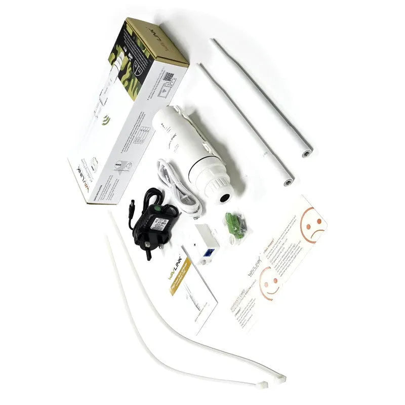 AC600 outdoor dual-band wireless access point rangefinder unit in white finish
