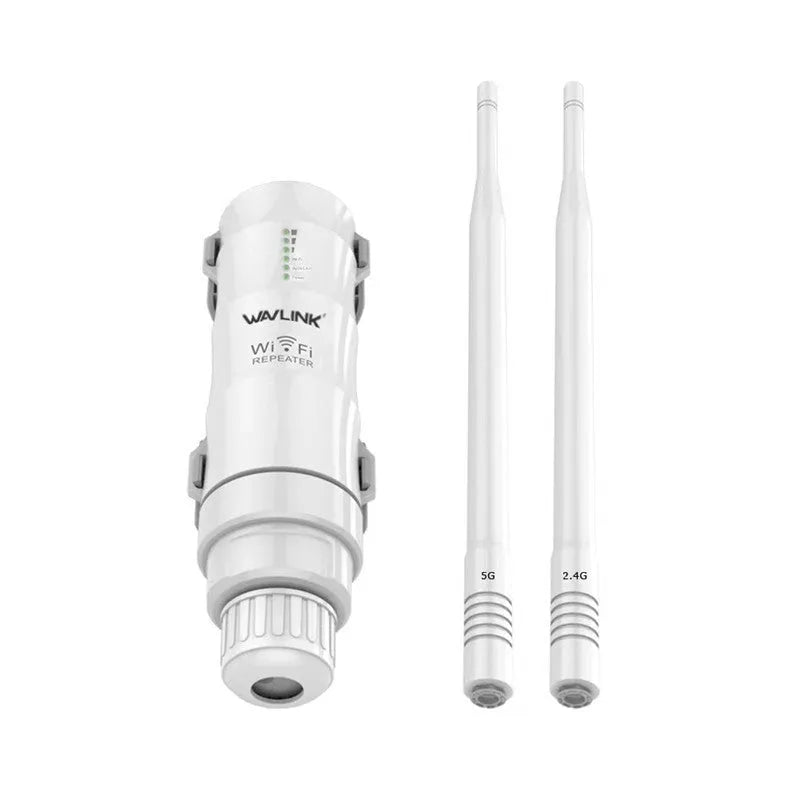 AC600 outdoor dual-band wireless access point rangefinder unit in white finish