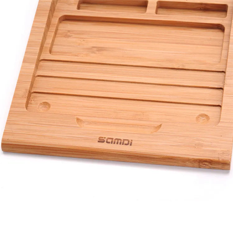Bamboo wood Apple Bluetooth touchpad bracket for tablet mounting