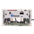 Bluetooth speaker DIY electronic kit with loose components and transparent housing for assembly