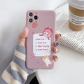 Cartoon printed TPU soft shell back cover case for iPhone with dinosaur design and frosted finish