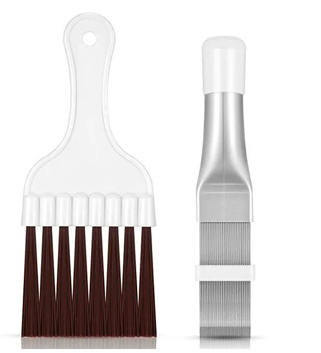 Stainless steel air conditioning fin comb and cleaning brush with 140mm length