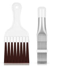 Stainless steel air conditioning fin comb and cleaning brush with 140mm length