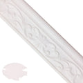 Self-adhesive decorative skirting line with a grid pattern for living room wall protection.