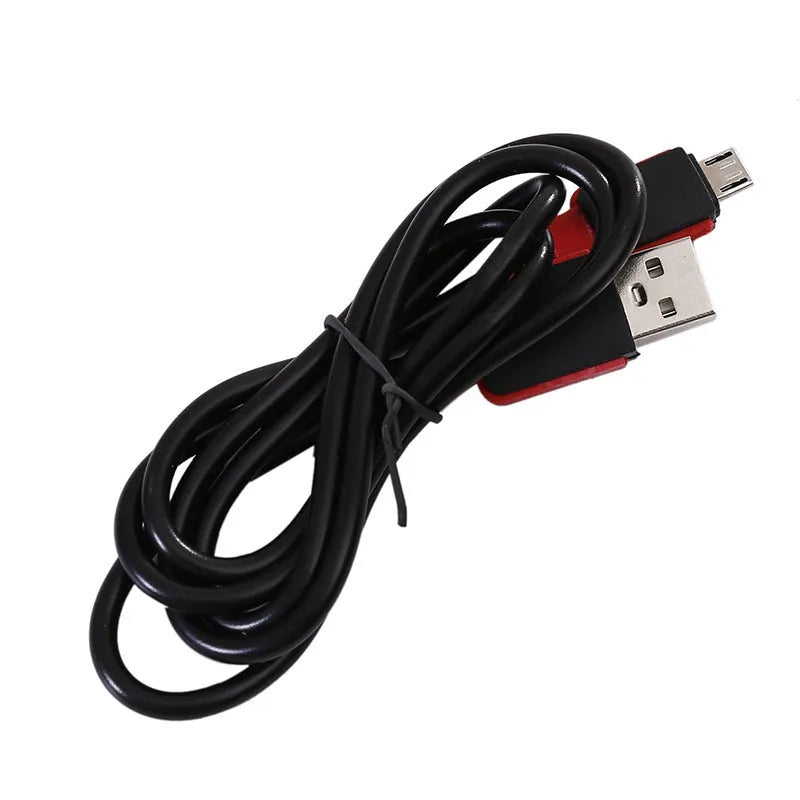 Portable black flashlight with magnetic base and USB charging port