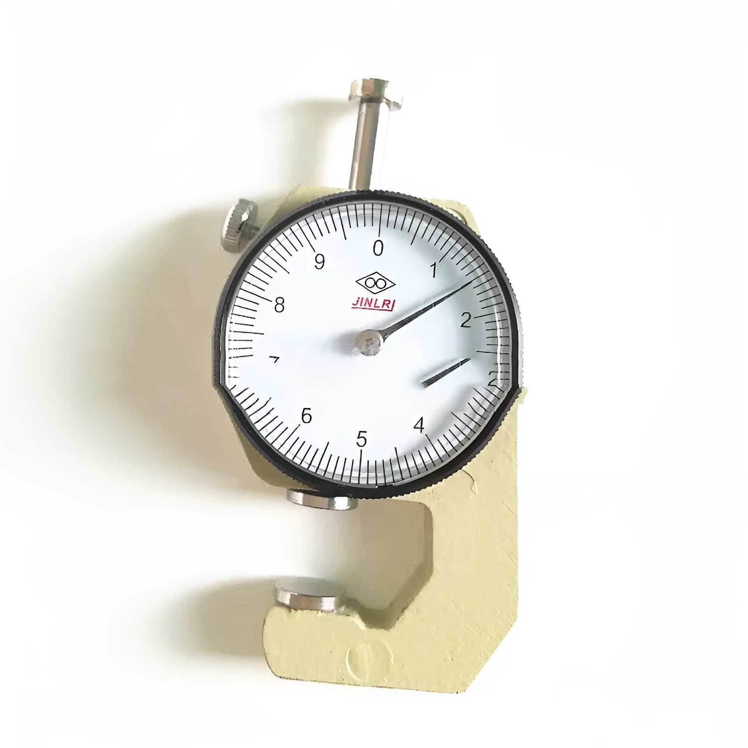 Handheld film thickness gauge for measuring steel tubes, fabrics, and plastic films