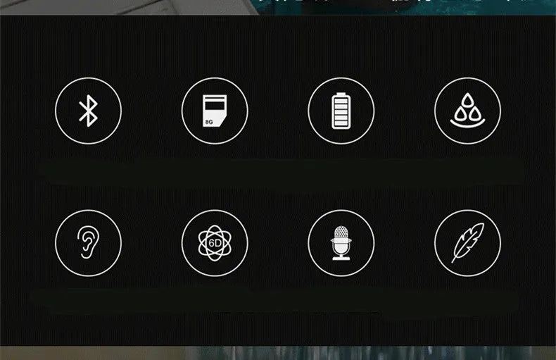 Black swimming Bluetooth headset with head-mounted design for underwater music playback during swimming sessions