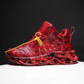 Men's camouflage high-top basketball shoes with microfibre uppers and rubber soles
