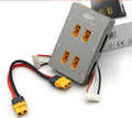 Grey anodised aluminium parallel charging board for Astor RC helicopters