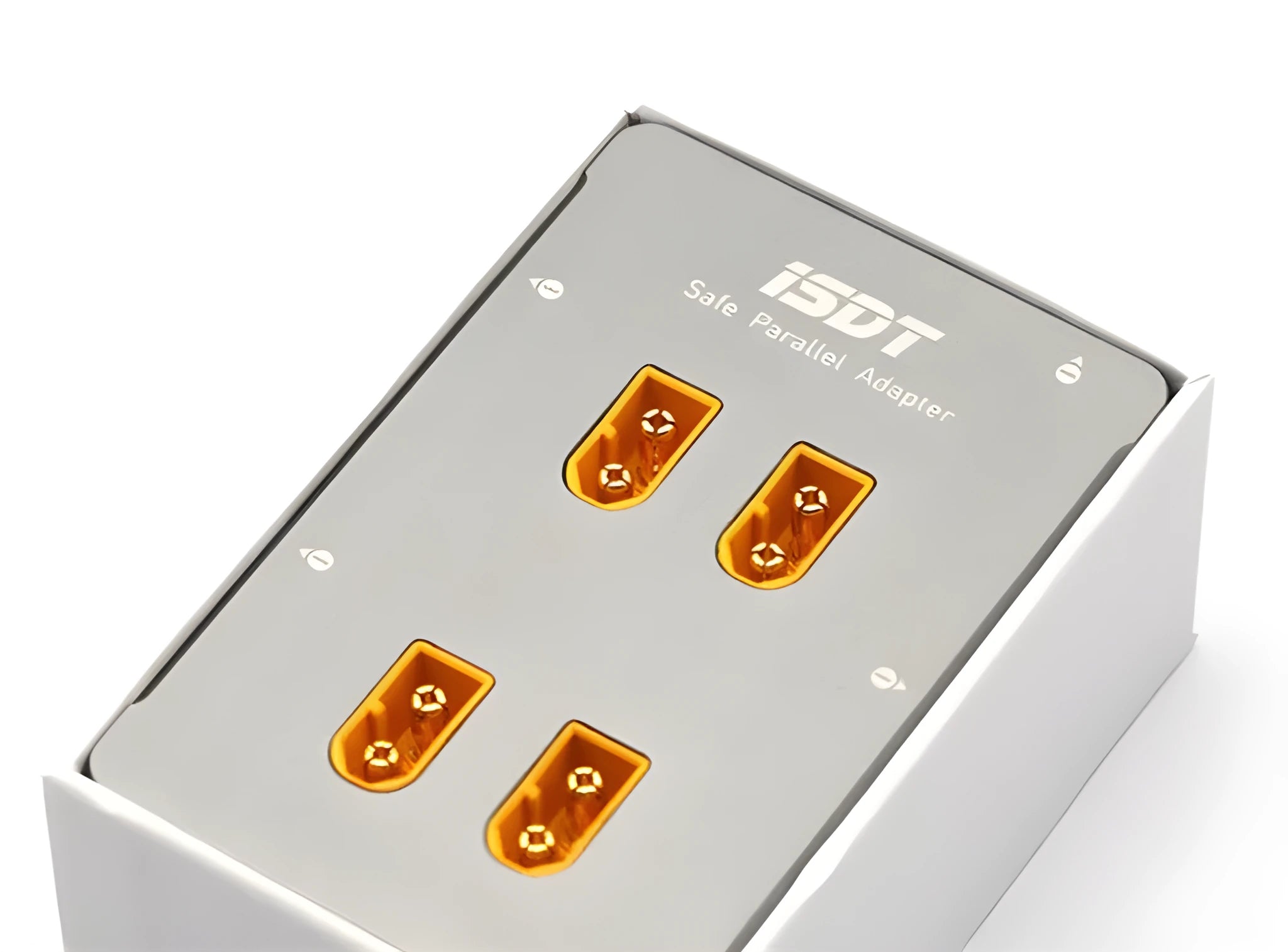 Grey anodised aluminium parallel charging board for Astor RC helicopters