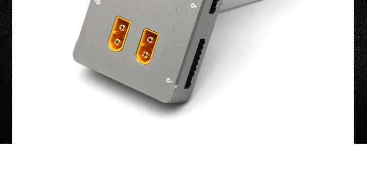 Grey anodised aluminium parallel charging board for Astor RC helicopters