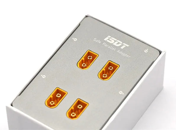 Grey anodised aluminium parallel charging board for Astor RC helicopters