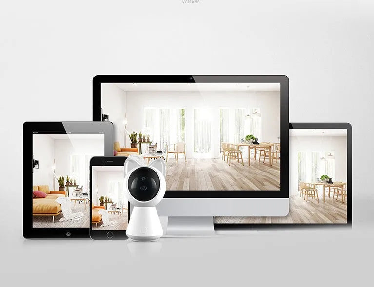 Wireless WiFi monitor camera with 1080P PTZ moving head and infrared night vision on bracket
